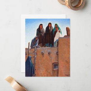 Watchers From Housetop by Maynard Dixon Mitteilungskarte