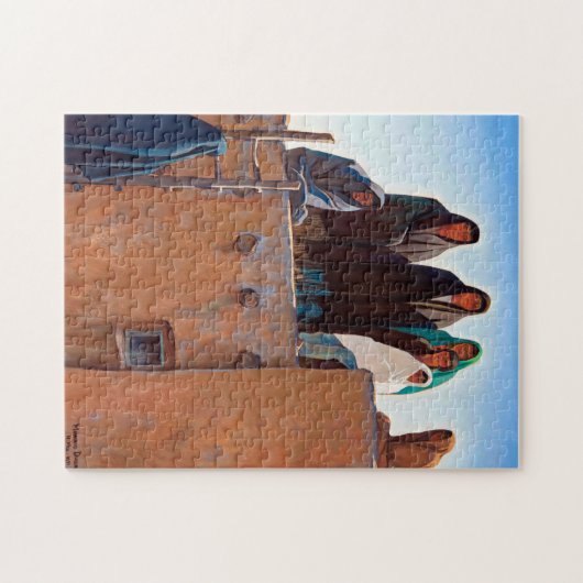 Watchers From Housetop by Maynard Dixon Puzzle (Horizontal)