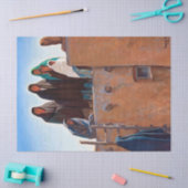 Watchers From Housetop by Maynard Dixon Seidenpapier (Basteln)