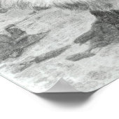 Watchful Eyes wolf poster (Ecke)