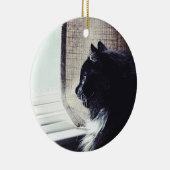 Watchful Kitty Keramik Ornament (Rechts)