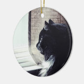 Watchful Kitty Keramik Ornament (Links)