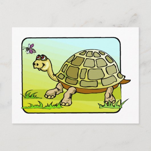 Watchful Turtle Postkarte (Vorderseite)