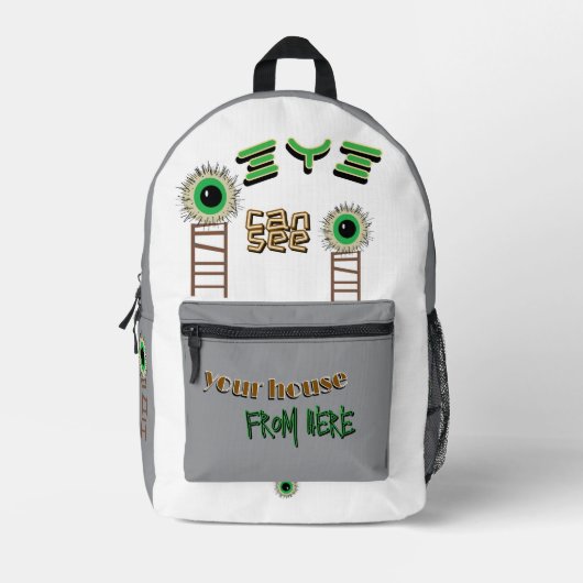 Watching Eye Print Cut Sew Bag Bedruckter Rucksack (Vorderseite)