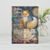 Watching Light | Fox Design Einladung (Stehend Vorderseite)