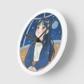 Watching the stars at the planetarium runde wanduhr (Winkel)