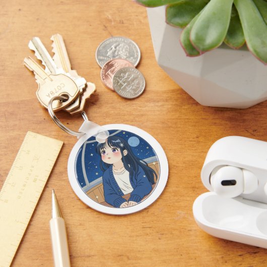 Watching the stars at the planetarium schlüsselanhänger (Schreibtisch)