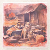 Watching time move on glasuntersetzer (Vorderseite)