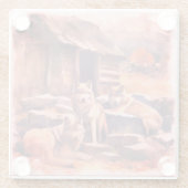 Watching time move on glasuntersetzer (Rückseite)