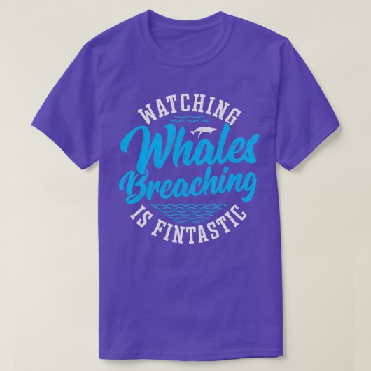 Watching Whales Breaching  T-Shirt (Design vorne)