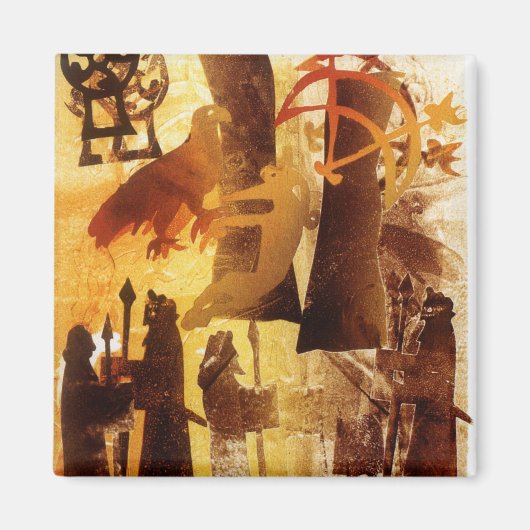 Watchstone und Symbole Magnet (Vorne)