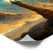 Watchtower of the Gods Fantasy Art Poster (Ecke)