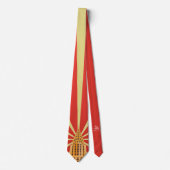Watchtower Retro Gebäude Necktie Design Krawatte (Vorderseite)