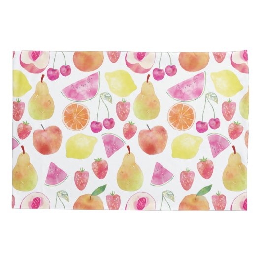 Watecolor Fruit Kissenbezug (Rückseite-Links)