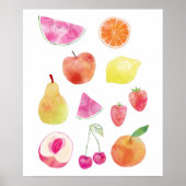 Watecolor Fruit Painting Poster (Vorne)