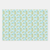 Watecolor Moderne Weihnachtsbäume Geschenkpapier Set (Vorderseite 2)