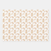 Watecolor Moderne Weihnachtsbäume Geschenkpapier Set (Vorderseite)