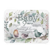 Watecolor Nature Baby Dusche Magnet (Horizontal)