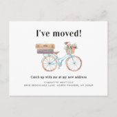 Watecolor New Zuhause Address Moving Ankündigungspostkarte (Vorderseite)