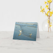 Waten der Möven-Raum-Mitteilungskarten Karte (Gelbe Blume)