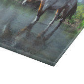 Waten des Pferds Schneidebrett (Ecke)