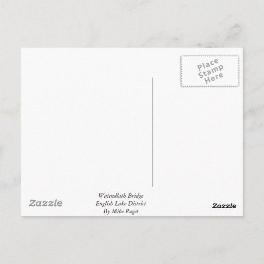 Watendlath Bridge Postkarte (Rückseite)