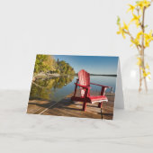 Water | Adirondack Chair at the Lake Karte (Gelbe Blume)