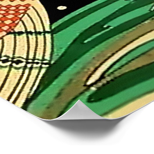 "Water" Art Deco von Jose Carlos Poster (Ecke)