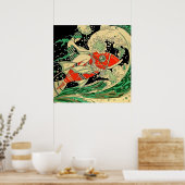 "Water" Art Deco von Jose Carlos Poster (Küche)