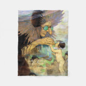 Water Baby and Fairy, Jessie Willcox Smith Fleecedecke (Vorderseite)