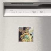 Water Baby and Fairy, Jessie Willcox Smith Magnet (In Situ (Geschirrspüler))