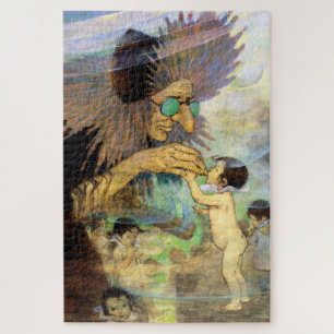 Water Baby and Fairy, Jessie Willcox Smith Puzzle