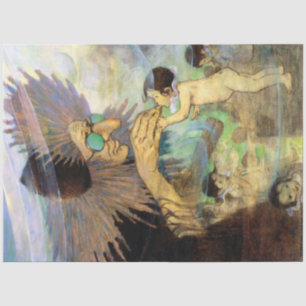 Water Baby and Fairy, Jessie Willcox Smith Seidenpapier