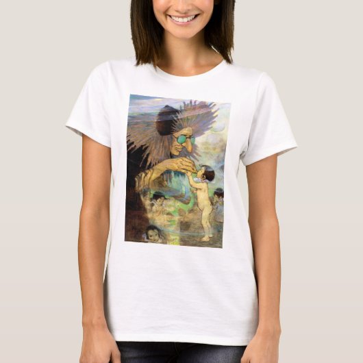 Water Baby and Fairy, Jessie Willcox Smith T-Shirt (Vorderseite)