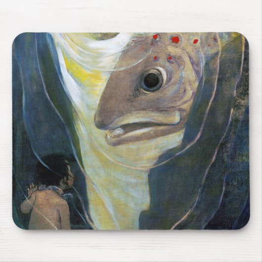 Water Baby and Fish, Jessie Willcox Smith Mousepad (Vorne)
