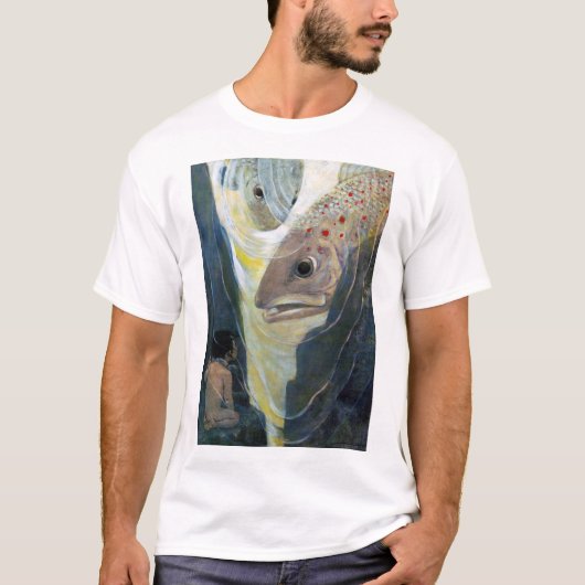 Water Baby and Fish, Jessie Willcox Smith T-Shirt (Vorderseite)