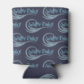 Water Baby kann Blau abkühlen Dosenkühler (Rückseite)