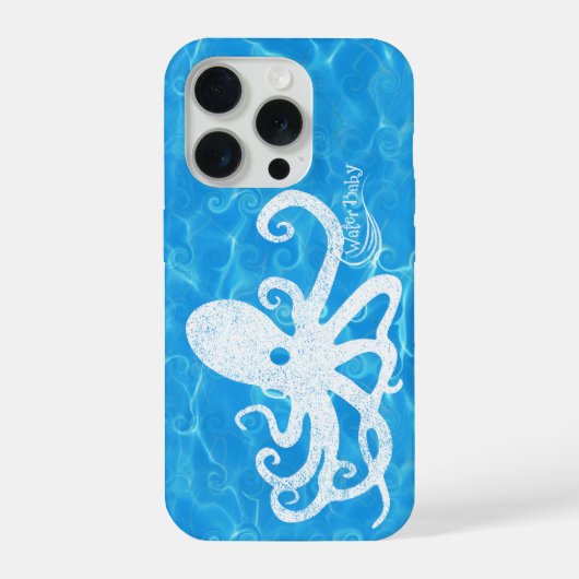 Water Baby Octopus Wave Case iPhone Hülle (Rückseite)