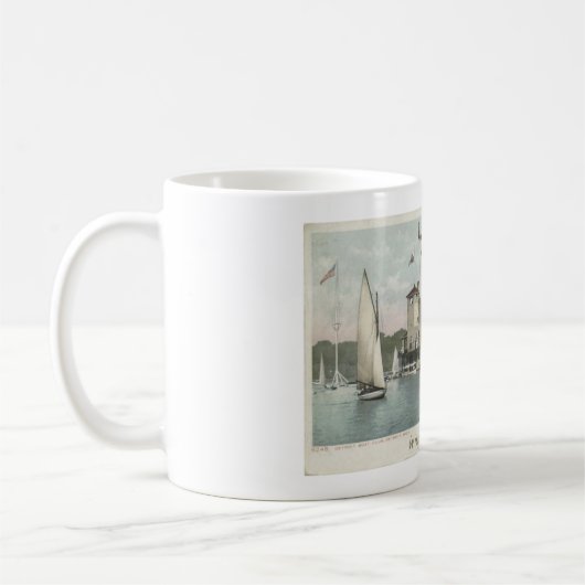 Water Baby Vintag Sailboote Kaffeetasse (Links)