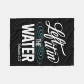 Water Baptism Made New In Christ Christian Faith B Fleecedecke (Vorderseite (Horizontal))