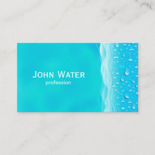Water Beruflich Mini Business Card Visitenkarte