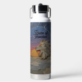 Water Bottle 25oz – Sunset Lion Trinkflasche (Vorderseite)