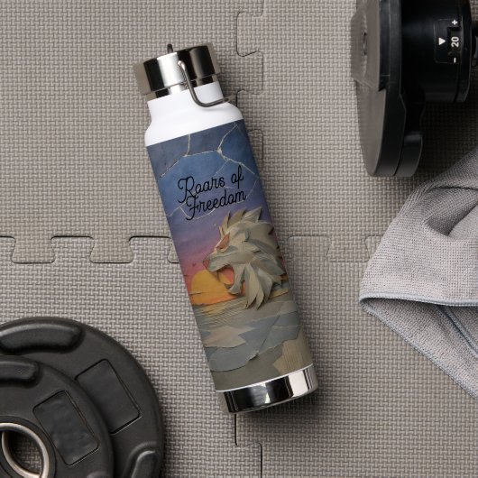 Water Bottle 25oz – Sunset Lion Trinkflasche (Fitnesstudio (gedreht))