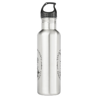 Water Bottle - Books & Florals Edelstahlflasche