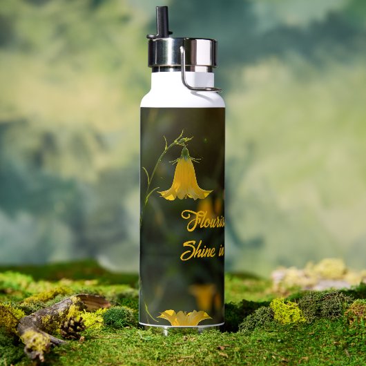 Water Bottle - Flowers for the soul Trinkflasche ( Außenbereich (gedreht))