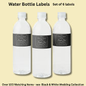 Water Bottle - Food & Beverage Label Set Wasserflaschenetikett