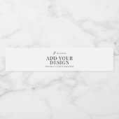 Water Bottle Label Printing Upload Your Design Wasserflaschenetikett (Einzelnes Label)