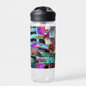 Water Bottle – Neon Pulse Trinkflasche (Vorderseite)