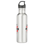 Water Bottle - Never Stop Edelstahlflasche (Vorderseite)