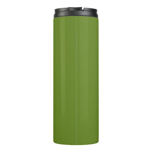 Water Bottle - Olive Green (Personalized) Thermosbecher (Rückseite)